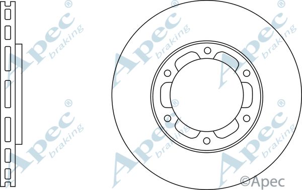 APEC BRAKING Тормозной диск DSK3134